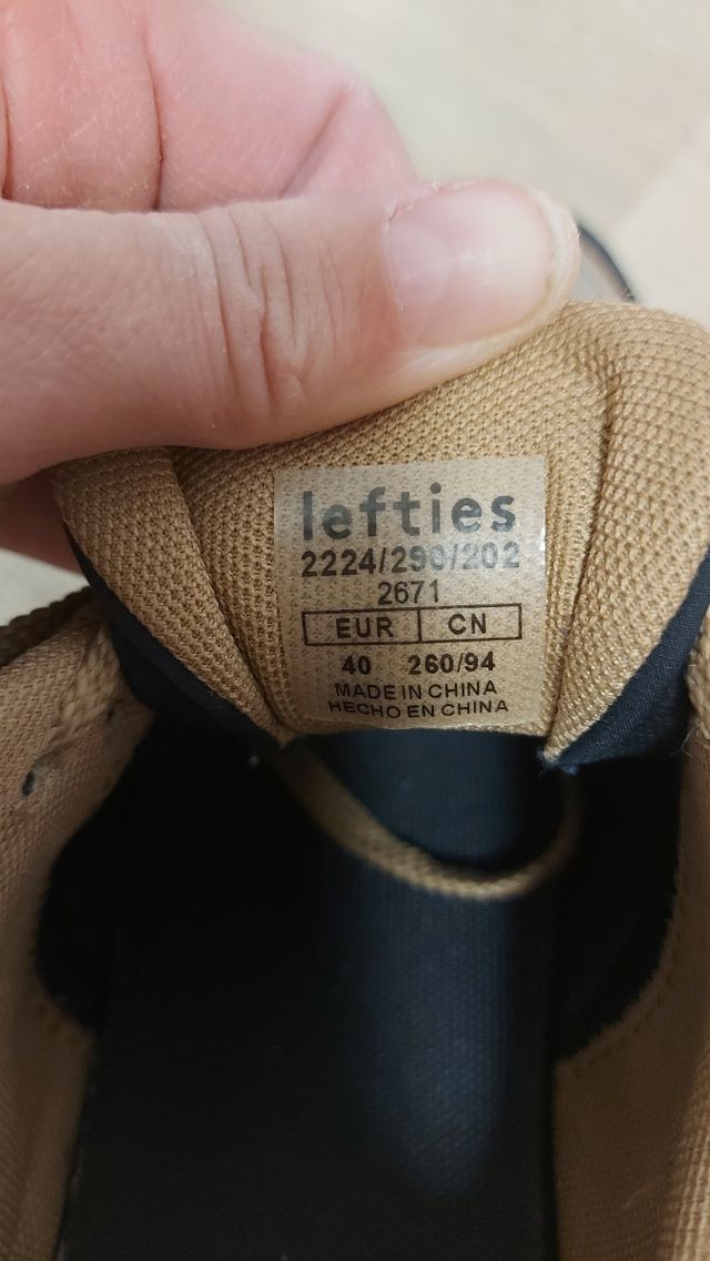 Zapatillas lefties hombre 40