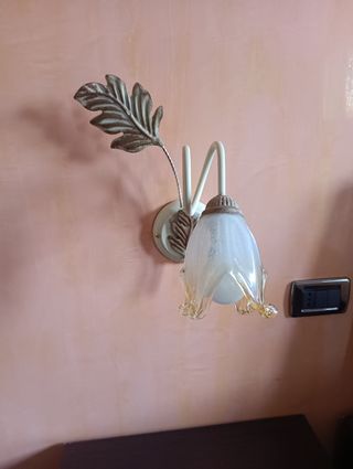 Plafoniera Classica in Ferro Battuto con 2 Aplic