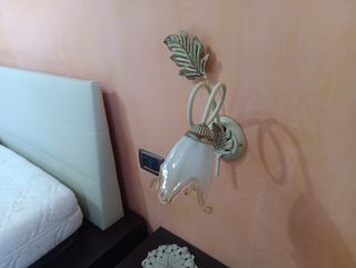 Plafoniera Classica in Ferro Battuto con 2 Aplic