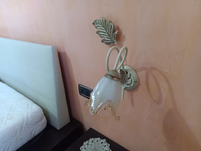 Plafoniera Classica in Ferro Battuto con 2 Aplic