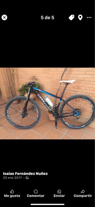 Bicicleta Cannondale de 29 Talla M Carbono 
