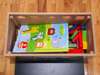 Baúl de Madera Actividades Montessori