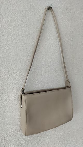 Bolso de mano blanco pálido 