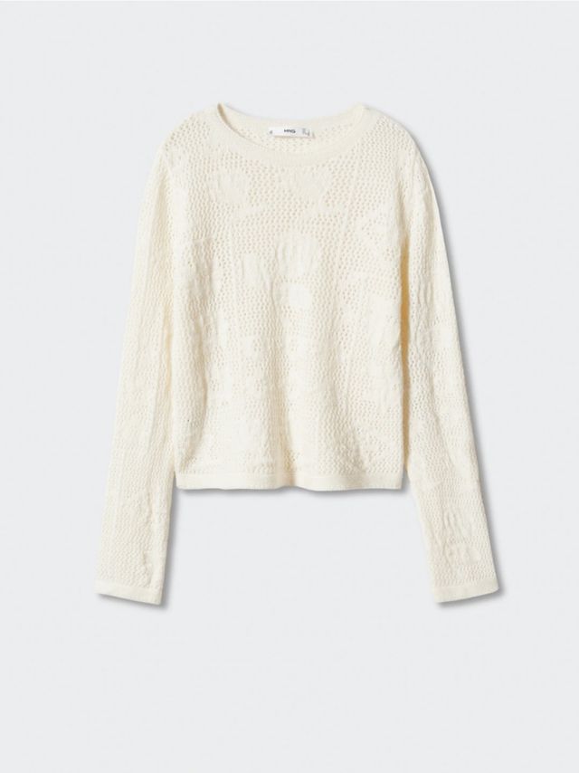 Jersey punto flores de Mango