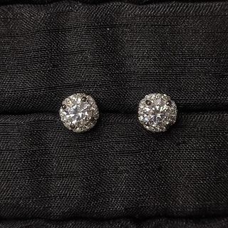 Pendientes de moissanita