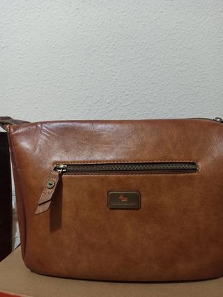 Bolso bandolera de piel