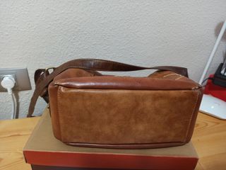 Bolso bandolera de piel