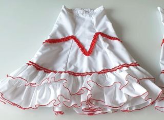 Faldas flamenco baile niña 2 uds