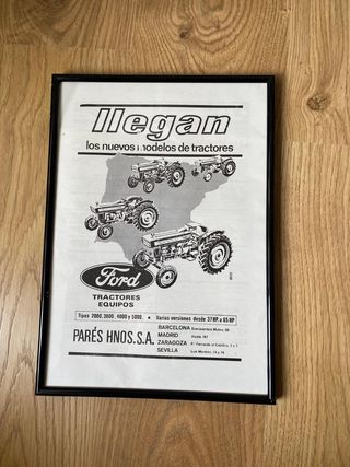 Cuadro antiguo Tractores Ford