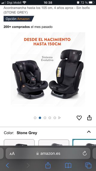 Silla evolutiva para coche