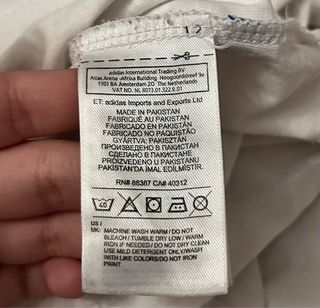 Camiseta adidas blanca