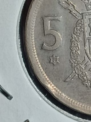 5 pesetas de Juan Carlos I 1975