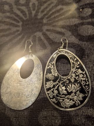 pendientes vintage grandes, ligeros estilo japonés