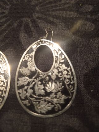 pendientes vintage grandes, ligeros estilo japonés