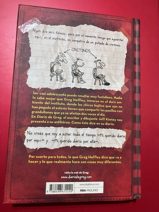 El diario de Greg. Un pringao total.