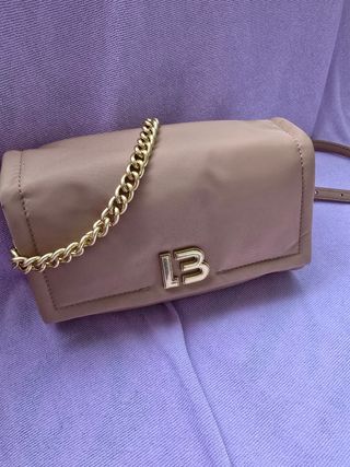 Bolso solapa Mini Nylon arcilla