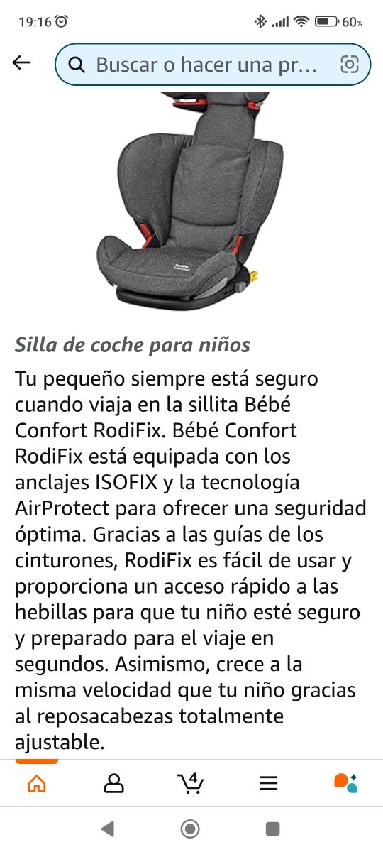 Silla Bebe Confort Rodfix Airprotect