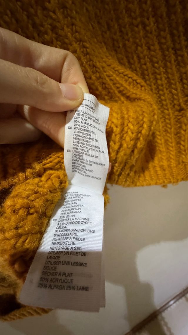 altre storie maglione in maglia arancione S