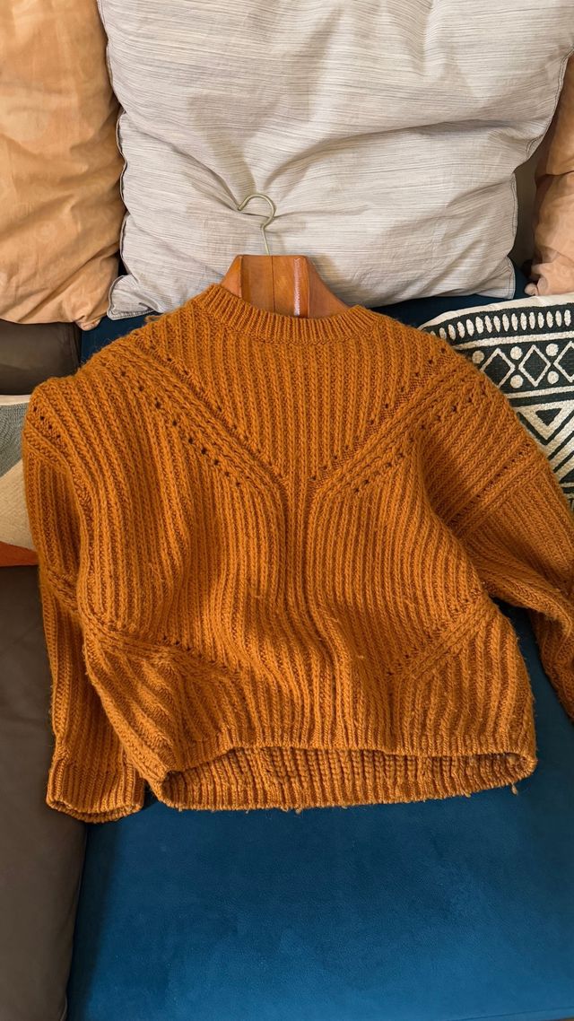 altre storie maglione in maglia arancione S