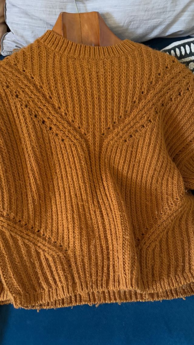 altre storie maglione in maglia arancione S