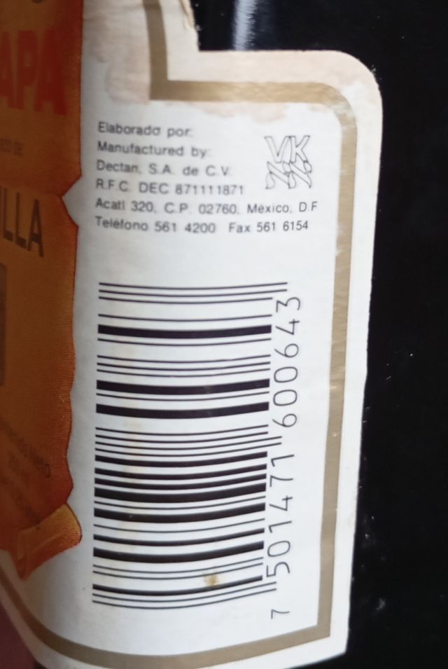 PALAPA VAINILLA ANTIGUA AÑO 2001 MÉXICO