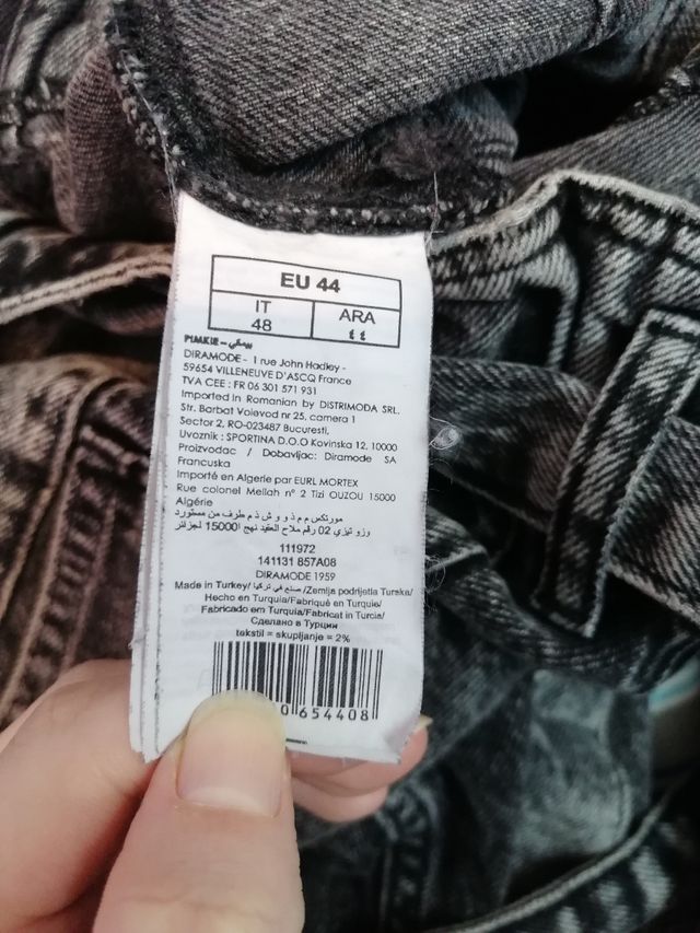 Calça Preta Ácida de Cintura Alta