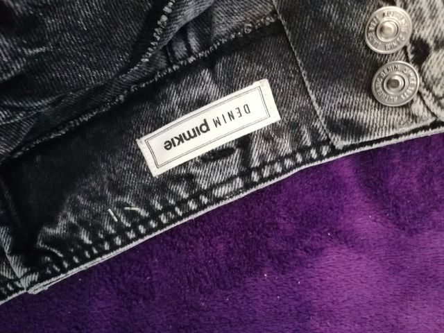 Calça Preta Ácida de Cintura Alta