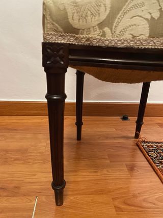 Conjunto sillas y sofá Luis XV