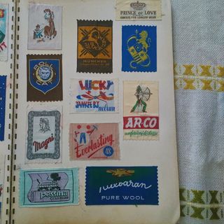 Album etichette vintage