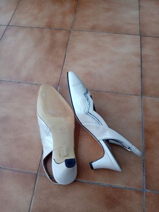 Zapatos tacón ceremonia  usados una vez