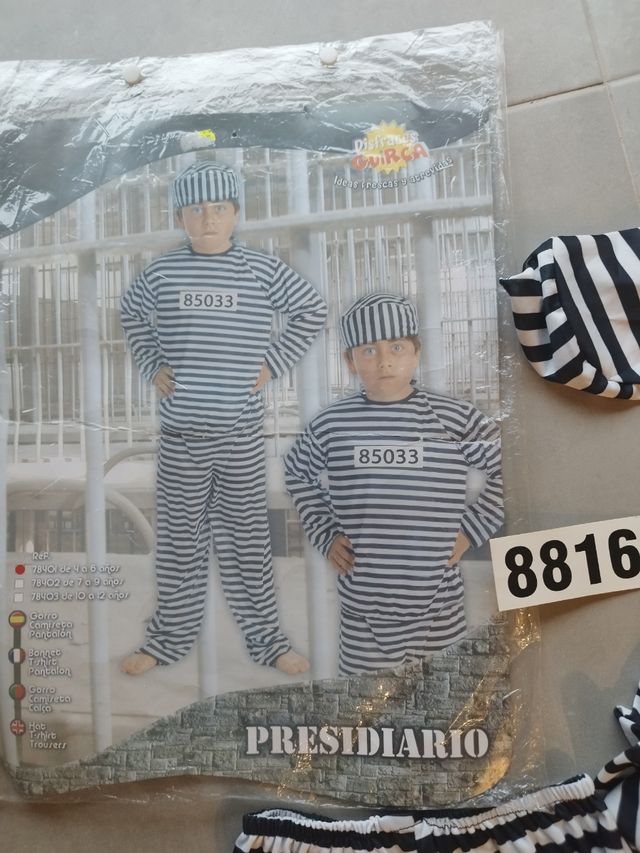 Disfraz presidiario