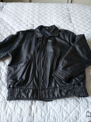 Cazadora piel hombre