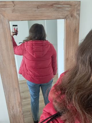 Plumas corto rojo Zara