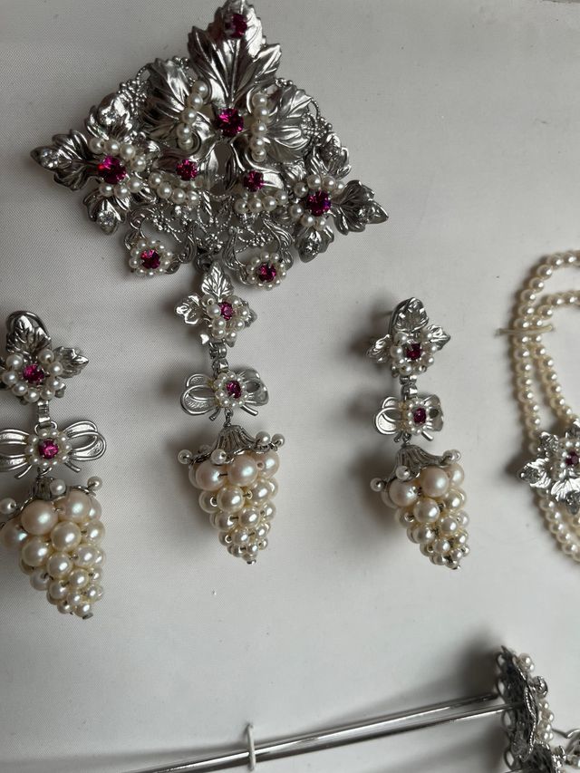 Aderezo de fallera plata