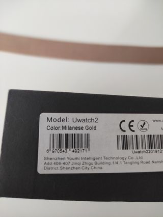 Correa metálica reloj inteligente Uwatch2