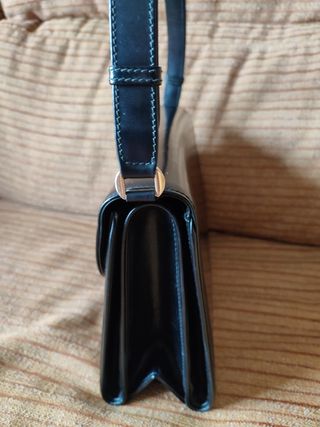 BOLSO PIEL NEGRO VINTAGE 
