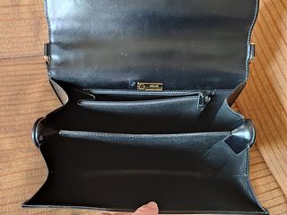 BOLSO PIEL NEGRO VINTAGE 