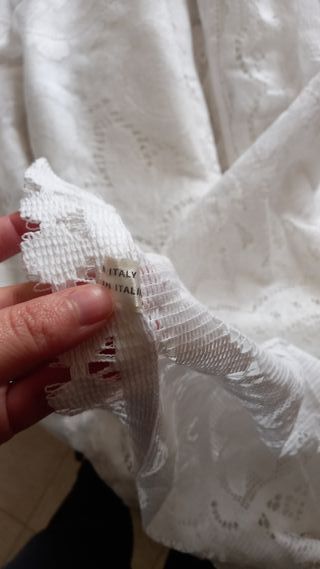 Copriletto matrimoniale in pizzo bobinet