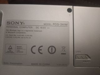 Portátil Sony Vaio sin disco duro