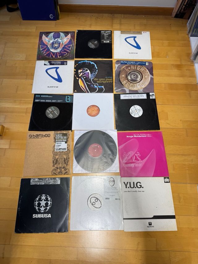 Lote  vinilos house  2000