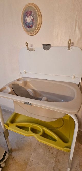 Bañera y cambiador bebe