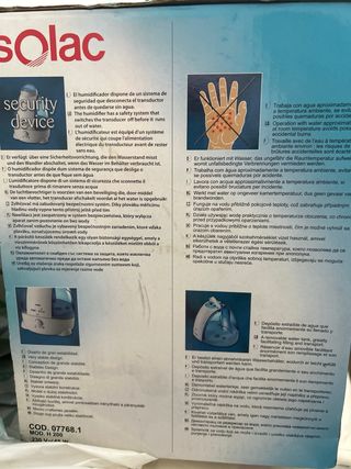 Humidificador de ultrasonidos Solac. Mr. Pin 3.5l