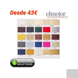 Cabeceros Polipiel 50 cm Alt Nuevo  Colores Malaga