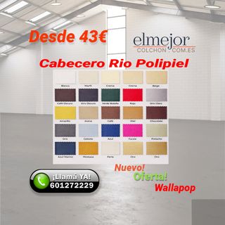 Cabeceros Polipiel 50 cm Alt Nuevo  Colores Malaga