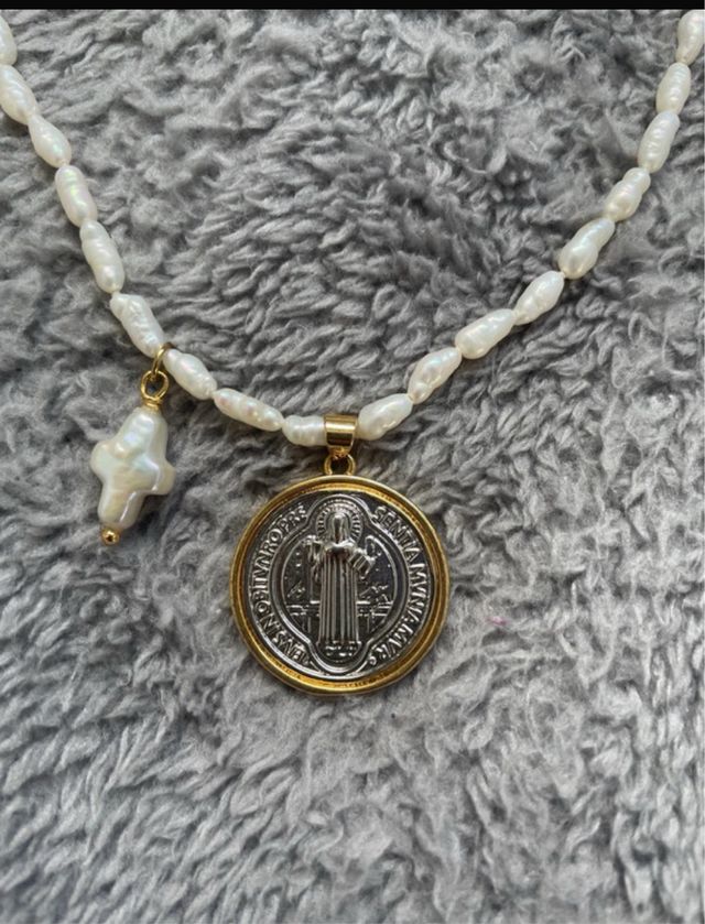 Collar perla natural cultivada san Benito