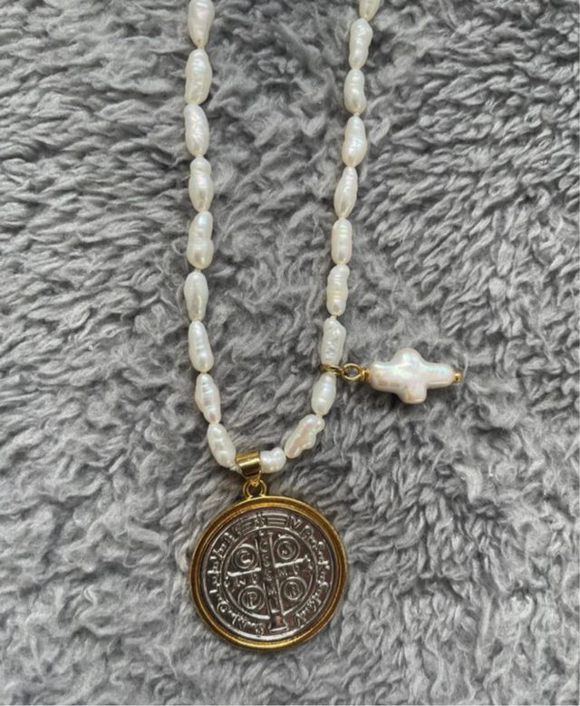 Collar perla natural cultivada san Benito