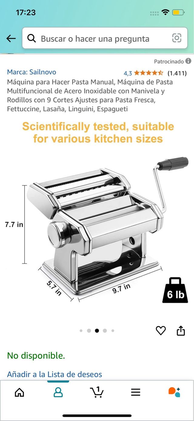 Máquina para hacer pasta