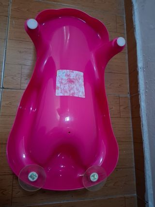 Bañera de bebe y adaptador