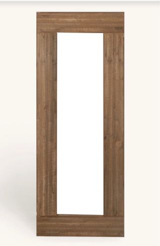 Espejo pie madera artesana