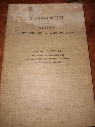 Libro caldaie a vapore 1900